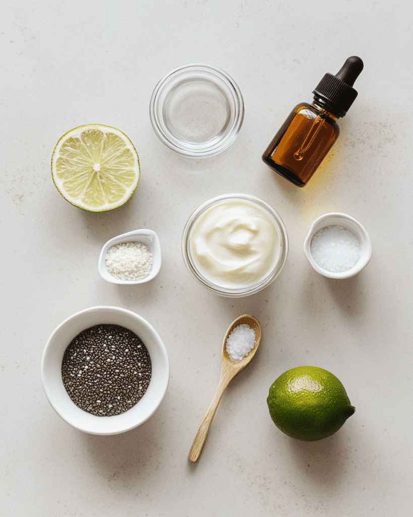 Exact ingredients for chia seed yogurt recipe