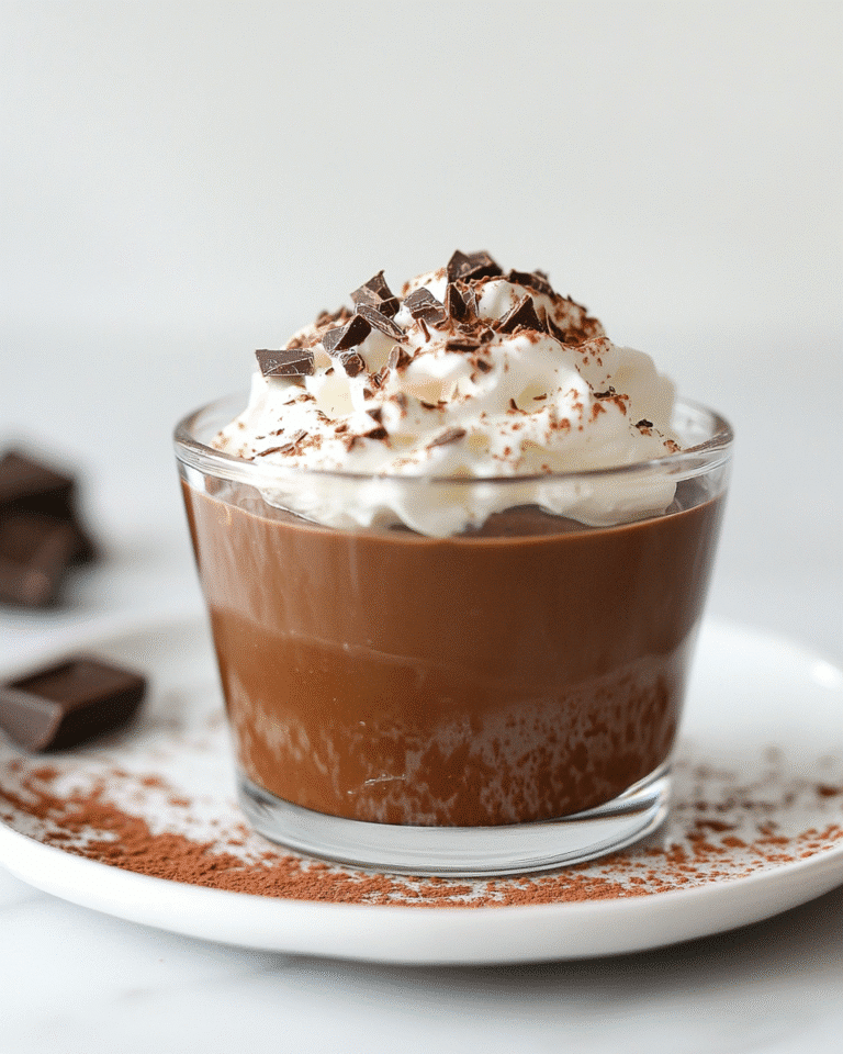 sugar free chocolate pudding served in clear glass cup with whipped cream