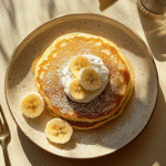 Recipe card image for high protein pancake recipe