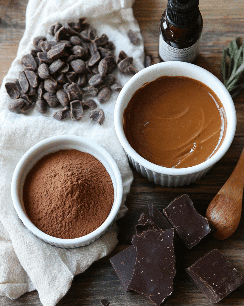 ingredients for healthy peanut butter cups