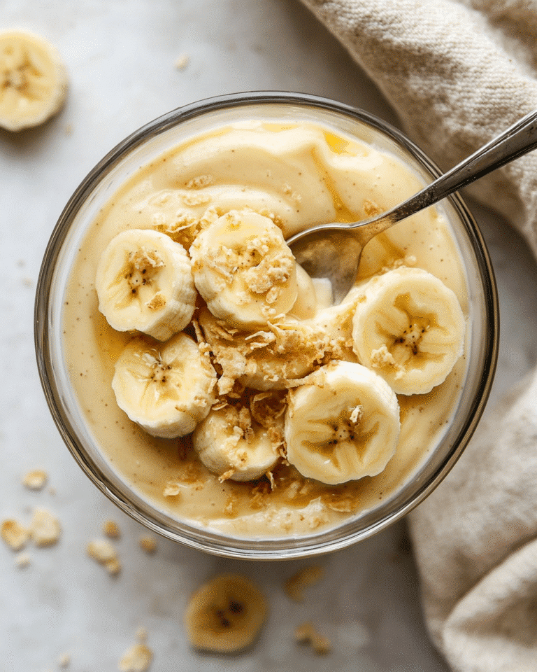 Sugar Free Banana Pudding That Tastes Like the Real Thing 9 sugar free banana pudding with spoonful removed