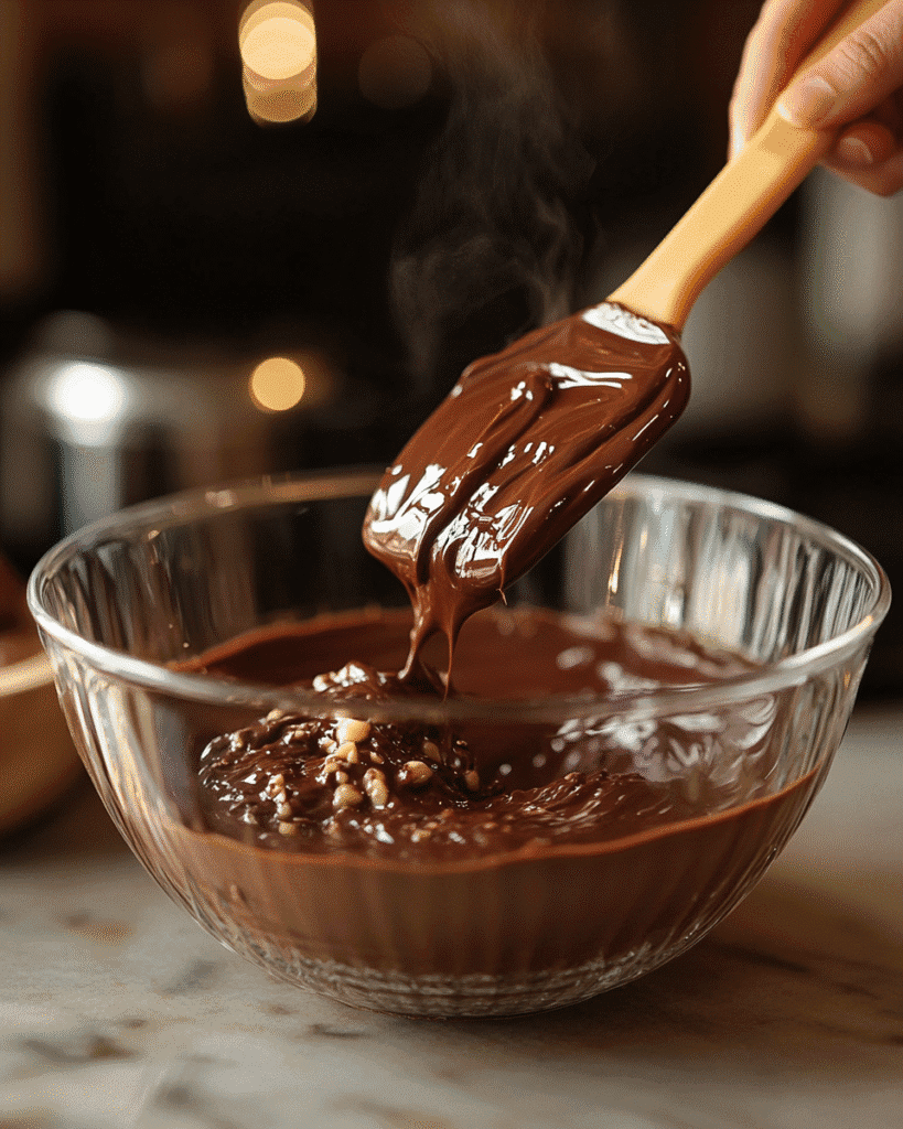 Sugar Free Fudge – Easy, Creamy, and No Bake! 6 stirring chocolate and almond butter for sugar free fudge