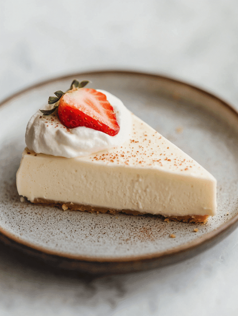 Sugar Free Cheesecake Pudding – Only 120 Calories, No Bake, No Guilt 5 Slice of creamy sugar-free cheesecake pudding