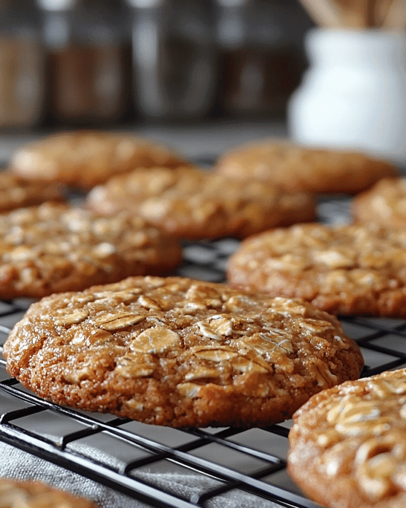 sugar free oatmeal cookies on cooling rack