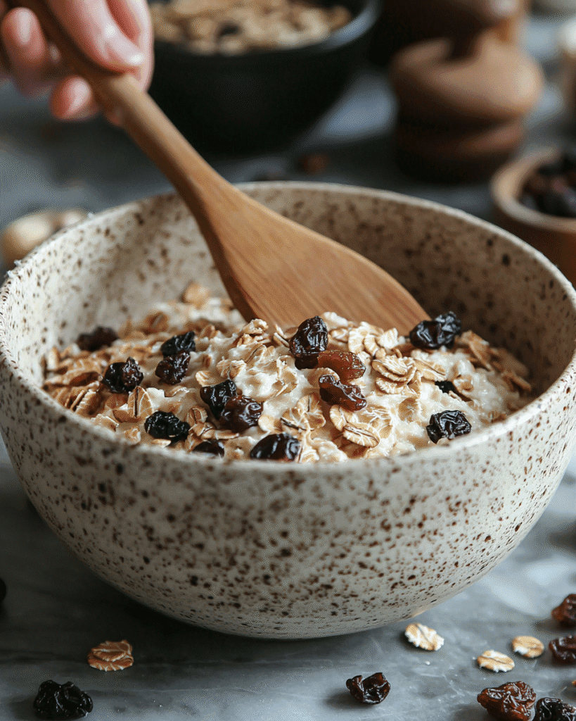 A rustic ceramic plate stacked with sugar free oatmeal cookies, soft natural light, and a cozy background.